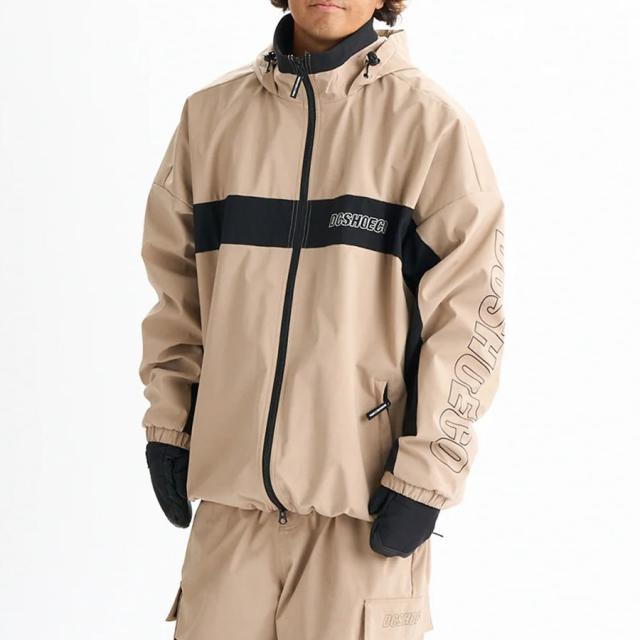 24-25 DC ディーシー シューズ スノーボードジャケット ディーシー スノースタンドジップジャケット ベージュ DJK243933-BEG