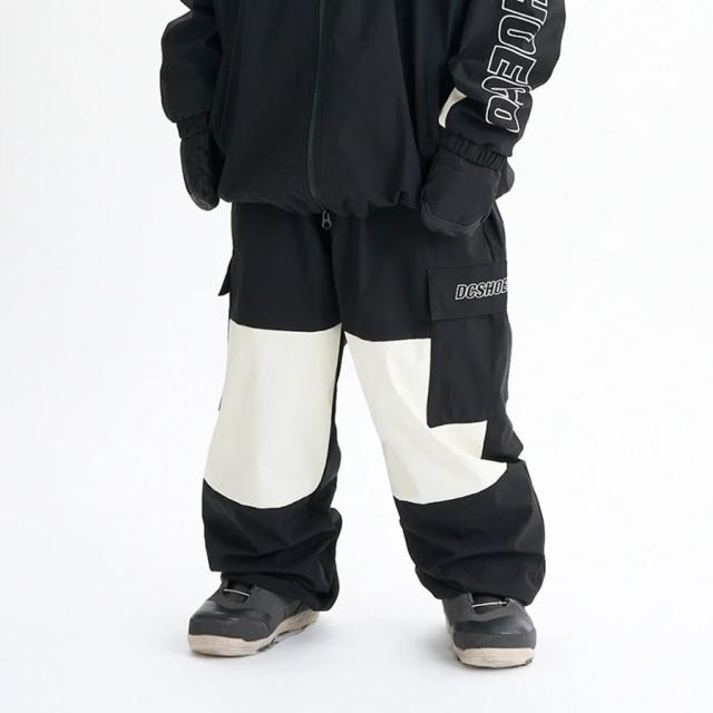 24-25 DC ディーシー シューズ スノーボードパンツ ディーシー スノーカーゴブロックパンツ ブラック DPT243934-BLK