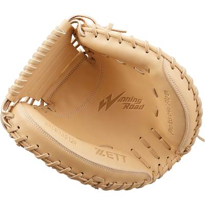2025年モデル ゼット 一般軟式用 キャッチャーミット ウイニングロード 右投げ 軟式野球 パステルブラウン BRCB33512R-3200-LHの通販は