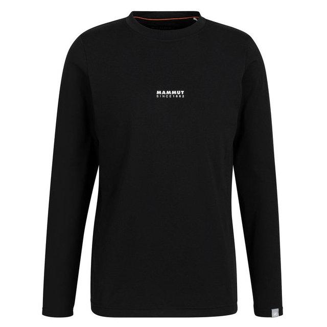 マムート 長袖Tシャツ メンズ QD ロゴ プリント ロングスリーブ Tシャツ アジアンフィット black PRT1 1016-01030-00253