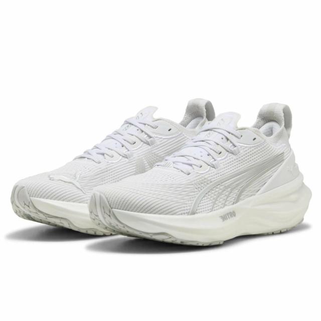 プーマ フォーエバーラン ニトロ 2 ワイド ランニングシューズ メンズ プーマホワイト/プーマシルバー 311050-02