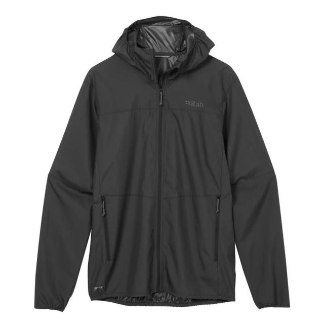 Rab ラブ ウィンドギャザーフーディー メンズ ブラック QWS84-BLK Rab アウトドア ウェア