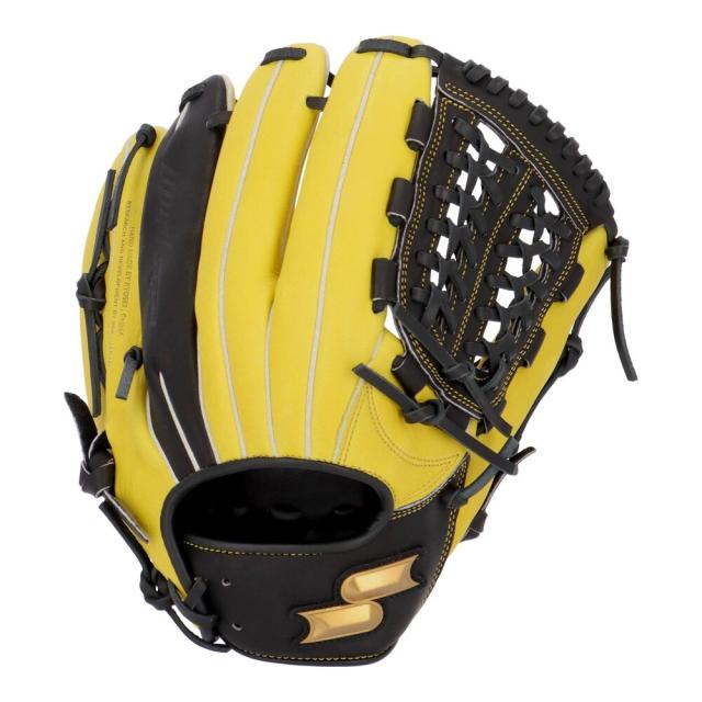 エスエスケイ 一般軟式グローブ オールラウンド用 ウインドリーム カラー 右投げ LYタン×ブラック 軟式野球 WCG15025-3090-L