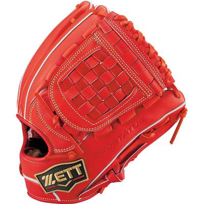 ゼット 硬式グローブ プロステイタス 2201SE 二塁・遊撃手用 右投げ 硬式野球 ディープオレンジ BPROG56S-5800-LH_1