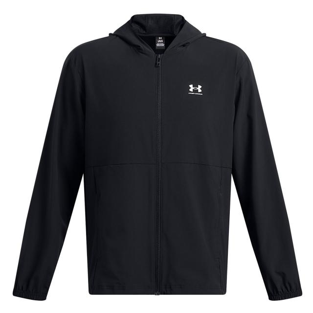 アンダーアーマー UAバイブウーブン ウインドブレーカー ジャケット メンズ ブラック 1386555-001