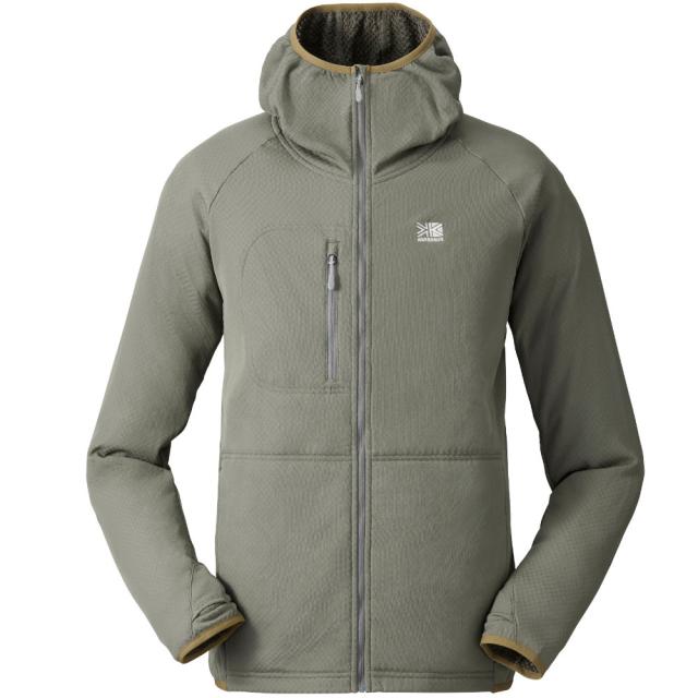 カリマー オクタ サーマルジップフーディ メンズ ミドルレイヤー セージグレー 101597-7500