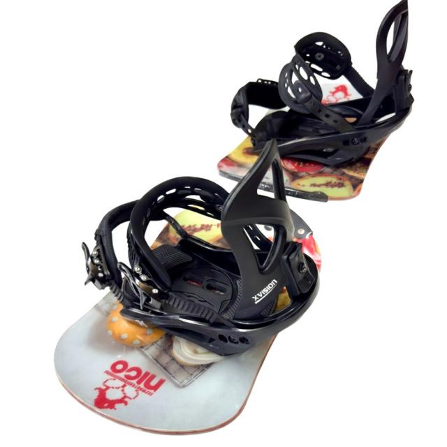 nico セパレートスノーボード ビンディングセット DONUT オール
