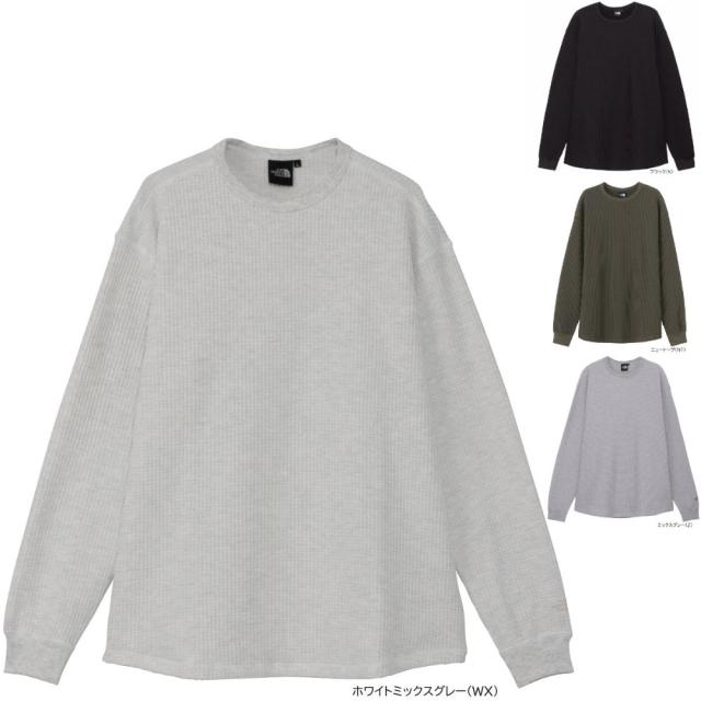 ノースフェイス カットソー メンズ ロングスリーブウォームワッフルクルー 長袖シャツ NT62436 ザ・ノース・フェイス