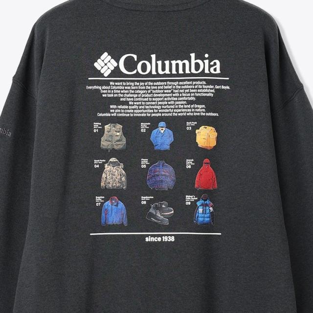 2025年秋新作 コロンビア スウェット トレーナー メンズ サンダーマウンテンスウェットクルー PM0570-010 2025年秋新作 コロンビア スウェット トレーナー メンズ サンダー