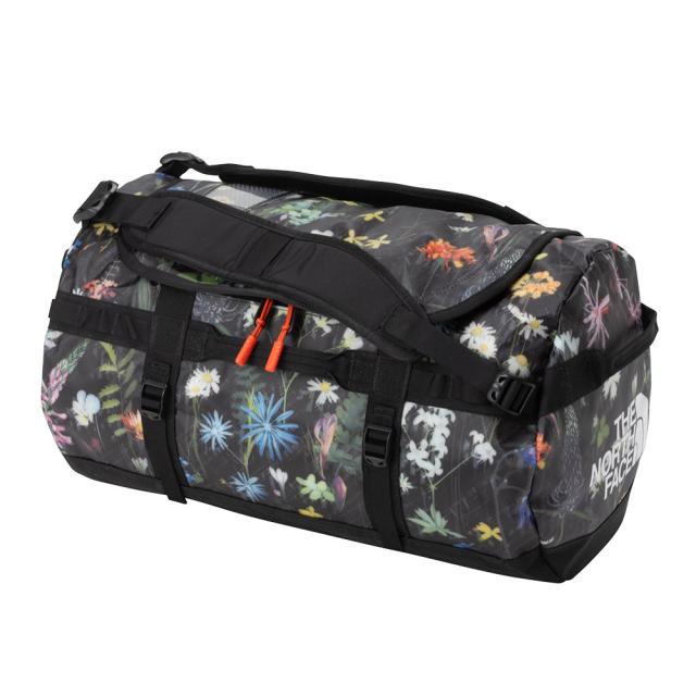 ノースフェイス BCダッフル S ダッフルバッグ 44L TNFブラックアルパインフローラルプリント NM82368-AF