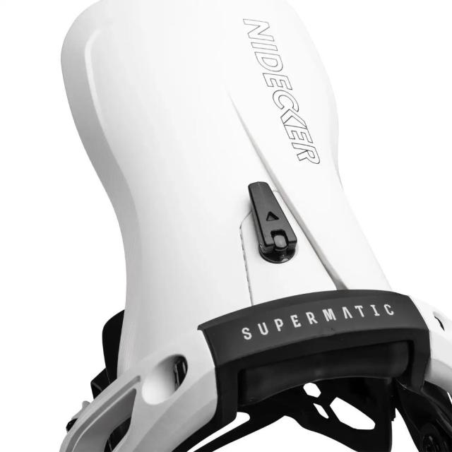 25-26 Nidecker ナイデッカー スノーボード ビンディング LT SUPERMATIC LTスーパーマチック WHITE バインディング_2