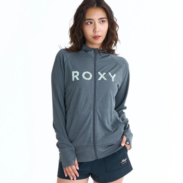 ロキシー ボタニカルロゴ ジップラッシュフーディ レディース ROXY HORIZON HOODIE RLY261033-BBK