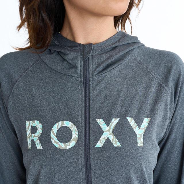 ロキシー ボタニカルロゴ ジップラッシュフーディ レディース ROXY HORIZON HOODIE RLY261033-BBK_2