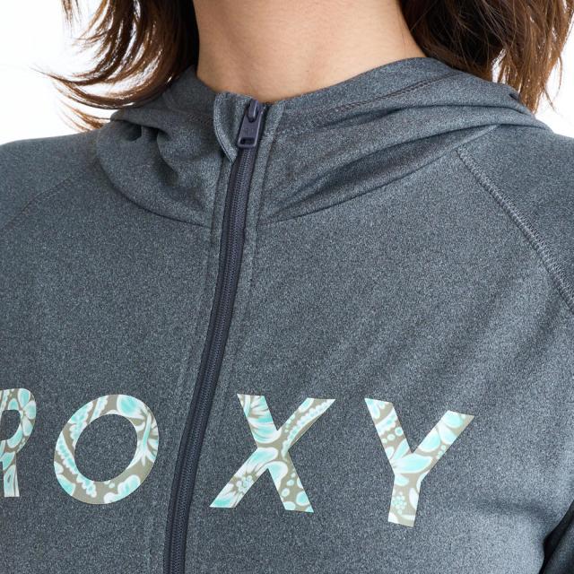 ロキシー ボタニカルロゴ ジップラッシュフーディ レディース ROXY HORIZON HOODIE RLY261033-BBK_3