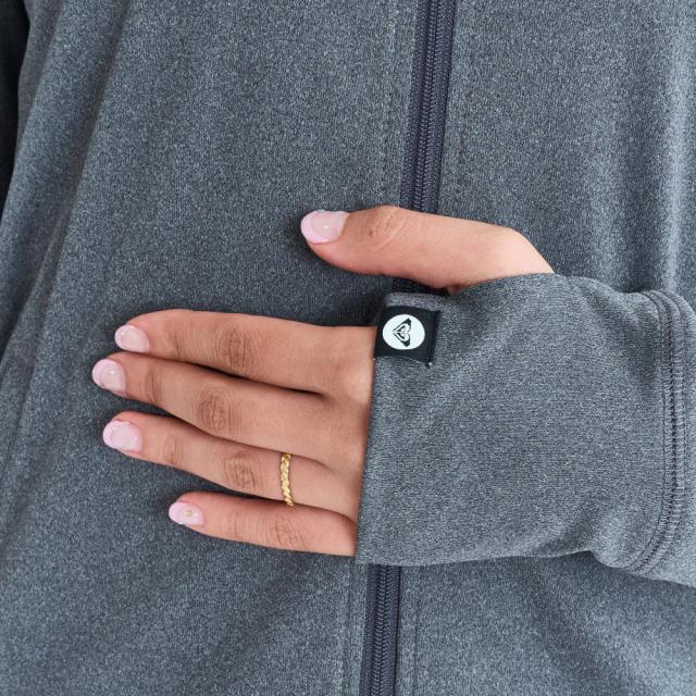 ロキシー ボタニカルロゴ ジップラッシュフーディ レディース ROXY HORIZON HOODIE RLY261033-BBK_4