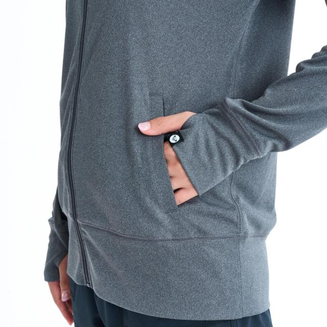 ロキシー ボタニカルロゴ ジップラッシュフーディ レディース ROXY HORIZON HOODIE RLY261033-BBK_5