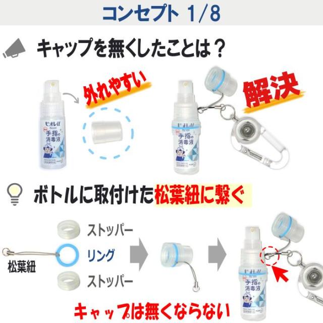 カラーマーク スプレーボトル ホルダー リール カラビナ 携帯用 手指 ハンド スプレー ボトル ストラップ 消毒 消毒液 消毒スプレー 除の通販はau Pay マーケット カラーマーク ストア