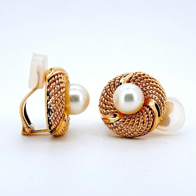 K14 あこや真珠ピアス K14 14金あこや真珠 8.2mm イヤリング あこや