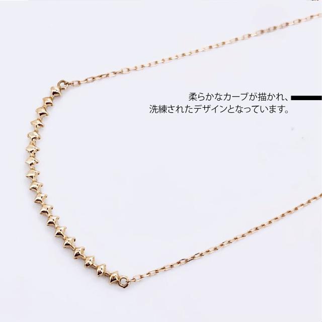 ポンテヴェキオ ダイヤモンド カーブデザイン ネックレス 43CM 新品