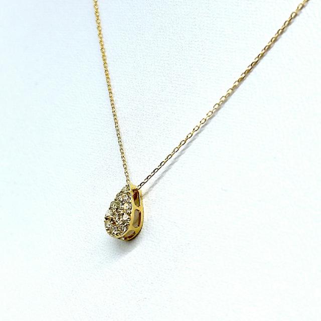 K18 18金 ダイヤモンド 0.20ct ペンダントネックレス ゴールド レディース 4月誕生石