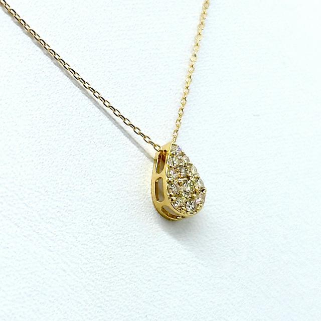 K18 18金 ダイヤモンド 0.20ct ペンダントネックレス ゴールド レディース 4月誕生石