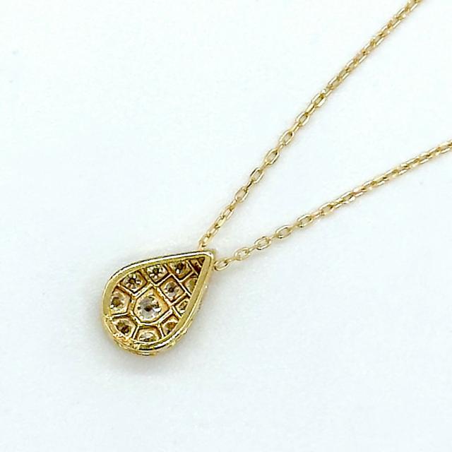 K18 18金 ダイヤモンド 0.20ct ペンダントネックレス ゴールド レディース 4月誕生石