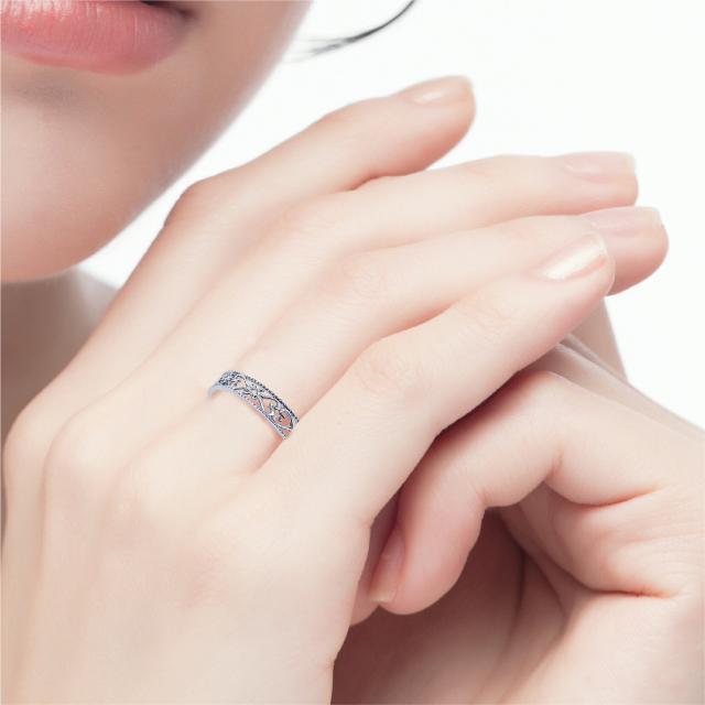 【新品商品】【動画あり】Pt950 プラチナ950 プラチナ ダイヤモンド0.01ct リング 指輪 シンプル デザイン 高級品 6号 7号 8号 9号 10号 11号 12号 13号 14号 15号 透かし技法 ジュエリー プレゼント_7