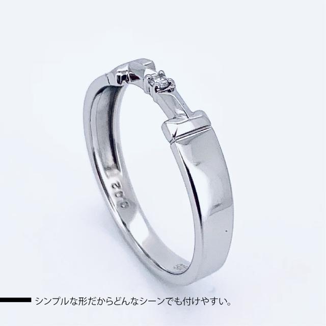 【新品商品】【動画あり】Pt900 プラチナ900 プラチナ ダイヤモンド0.02ct リング 指輪 シンプル デザイン 高級品 6号 7号 8号 9号 10号 11号 12号 13号 14号 15号 優美な輝き ジュエリー プレゼント_4