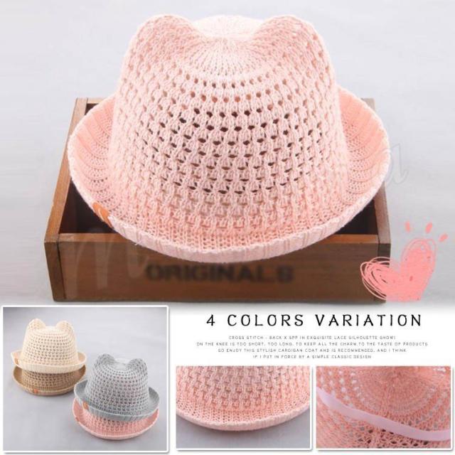 送料無料 キッズ 麦わら帽子 ハット 耳付き 女の子 男の子 子供 子ども こども 夏 春 Uv ストローハット カンカン帽 帽の通販はau Pay マーケット 華やか