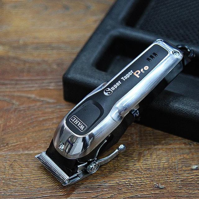 WAHL ウォール スーパーテーパー・プロ Super taper Pro バリカン コードレス コード兼用 ヘアクリッパー クロムメッキブレード フェードカット プロ用 精密カット パワフル 静音 プロフェッショナル 業務用 正規品 送料無料 サロン品質 プロバリカン