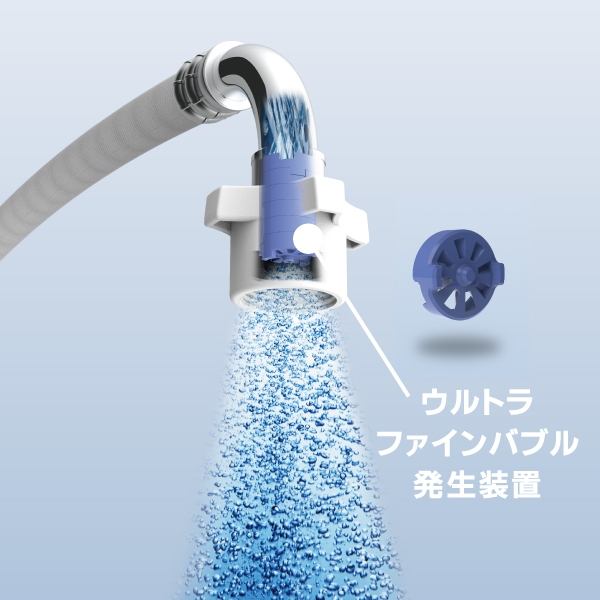 SANEI FB自動洗濯機給水ホース ストレート PT176-1X-0.8 三栄水栓 ウルトラファインバブル発生装置内蔵 即納 送料無料 正規品 純正 洗濯機用 ウルトラファインバブル マイクロバブル 洗濯機用ホース 簡単取り付け 工事不要 汚れ落ちアップ 防臭効果アップ 洗濯機用品_1