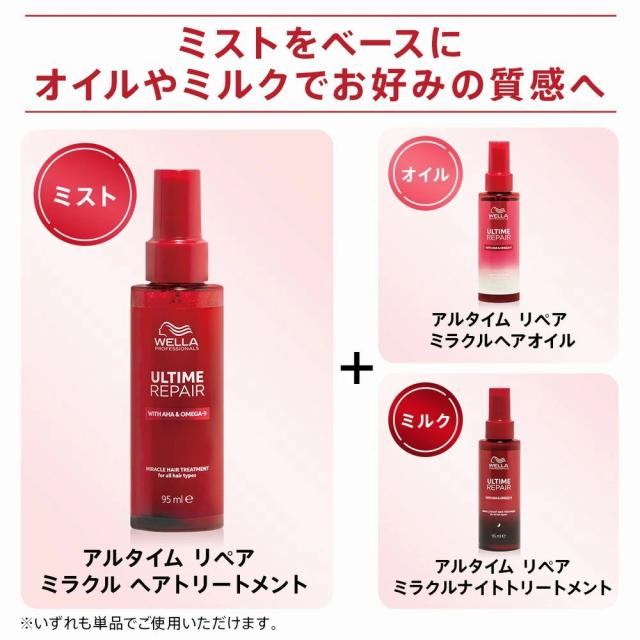【送料無料】ウエラアルタイムリペアミラクルヘアトリートメント95ml 3本セット ウエラ プロフェッショナルケア アルタイム リペア ミラクル
