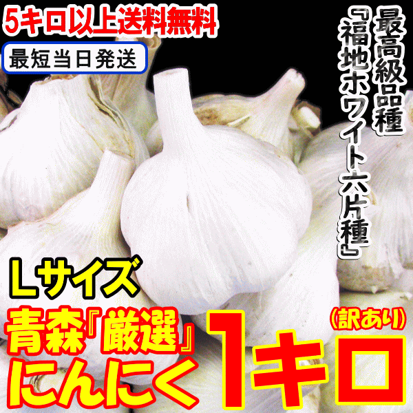 にんにく 1kg 青森 訳あり 並級/C品 Lサイズ厳選 国産 ニンニク