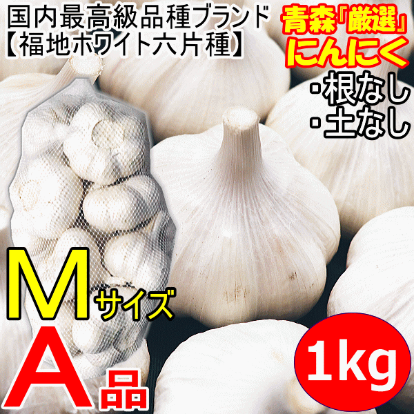 青森県産にんにく 10kg M 福地ホワイト六片 加工 激安 大特価】新物