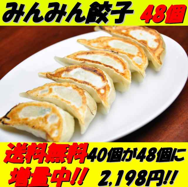 送料無料 餃子専門店みんみんの餃子 48個 リピーター続出 富山より冷凍便で全国へ ギョウザ ギョーザ の通販はau Pay マーケット みんみん