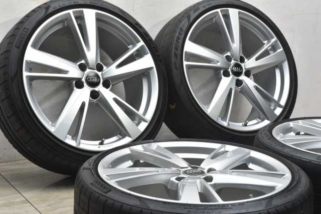 中古タイヤホイール 4本セット 19インチ 8J +42 PCD 112 235/35R19 91Y アウディ 純正 ホイール【 ピレリ 製  タイヤ付き】