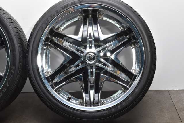 中古タイヤホイール 4本セット 24インチ 10JJ +40 PCD 150 295/35R24 110V XL ディアブロ 製ホイール【  FULLWAY 製 タイヤ付き】