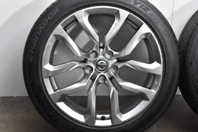 中古タイヤホイール 4本セット 18インチ 8J +45 9J +15 PCD 114.3 225/50R18 245/45R18 ニッサン Z34  フェアレディZ 後期 純正 製ホイー