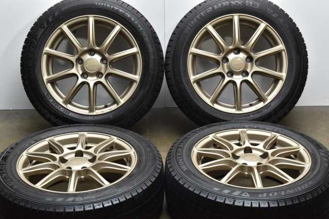 中古 スタッドレスタイヤホイール 4本セット 16インチ 7J +45 PCD 112