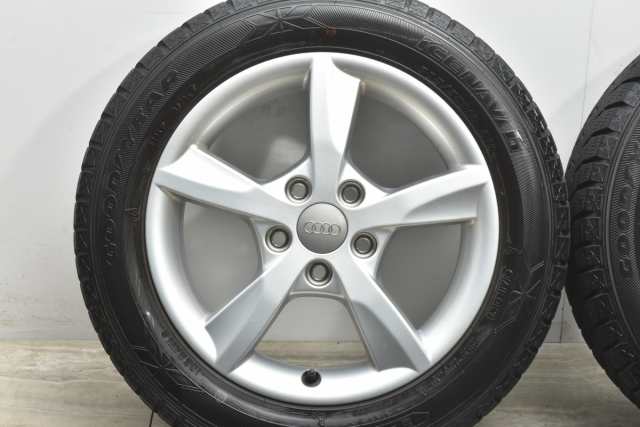 中古 スタッドレスタイヤホイール 4本セット 16インチ 6J +48 PCD 112 205/55R16 91Q アウディ 純正 ホイール【  グッドイヤー 製 スタッ