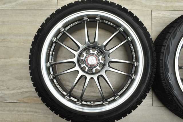 中古 スタッドレス タイヤ ホイール 4本セット 18インチ 7.5J +50 PCD 100215/45R18 89Q RAYS RAYS VOLK  RACING RE30 08 FORMULA LIMITED