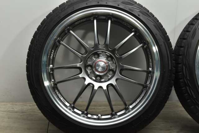 中古 スタッドレス タイヤ ホイール 4本セット 18インチ 7.5J +50 PCD 100215/45R18 89Q RAYS RAYS VOLK  RACING RE30 08 FORMULA LIMITED