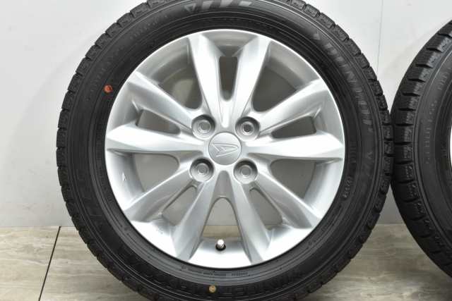 中古 スタッドレス タイヤ ホイール 4本セット 14インチ 4.5J +45 PCD 100155/65R14 75Q ダイハツ 純正 ホイール【  ダンロップ 製 スタッ