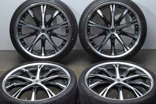 中古タイヤホイール 4本セット 20インチ 8JJ +53 8.5JJ +49 PCD 114.3 225/35R20 90W 245/35R20 95W WORK 製ホイール【 ニットー/グッドの通販は