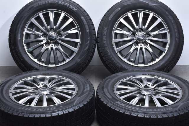 【中古】スタッドレスタイヤホイールセット4本セット 15インチ 195/65R15 91Q トピー ダンロップ 【スタッドレスタイヤ付き】【A75172】