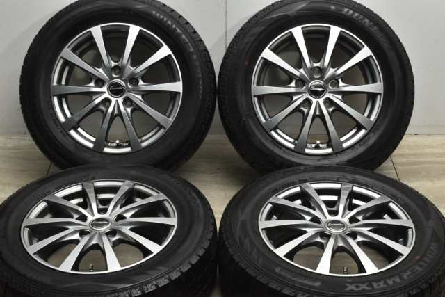 中古 スタッドレス タイヤ ホイール 4本セット 15インチ 6J +53 PCD 114.3195/65R15 91Q ホットスタッフ 製ホイール【 ダンロップ 製 ス