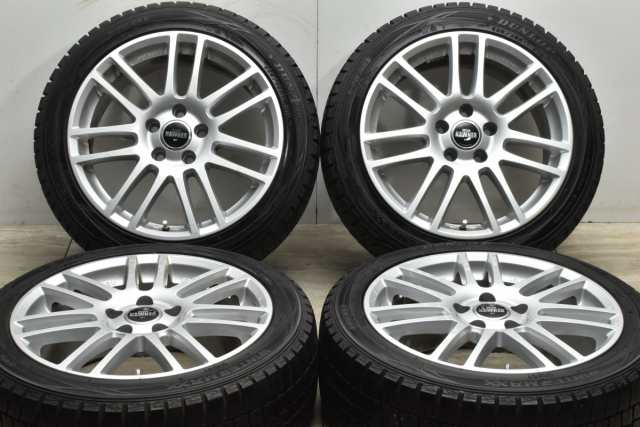 中古 スタッドレス タイヤ ホイール 4本セット 17インチ 7.5J +50 PCD 112225/45R17 91Q モンツァ 製ホイール【 ダンロップ 製 スタッド