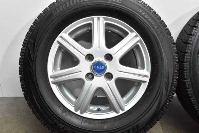 中古 スタッドレス タイヤ ホイール 4本セット 14インチ 5J +45 PCD 100185/70R14 88Q