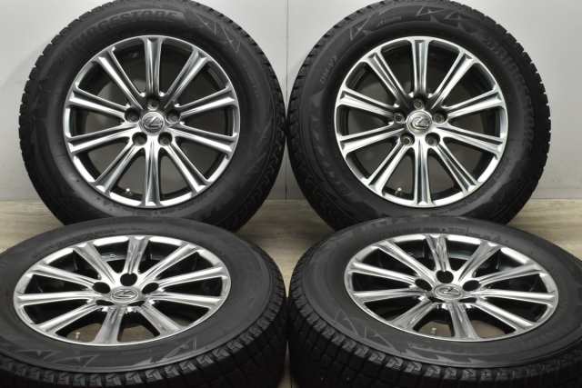 中古 スタッドレス タイヤ ホイール 4本セット 17インチ 7J +35 PCD 114.3225/65R17 102Q レクサス 10系 NX 純正【 ブリヂストン 製 スタ