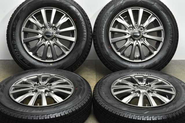 中古 スタッドレス タイヤ ホイール 4本セット 13インチ 4B +45 PCD 100145/80R13 75Q トピー【2022年製 ヨコハマ 製 スタッドレスタイヤ